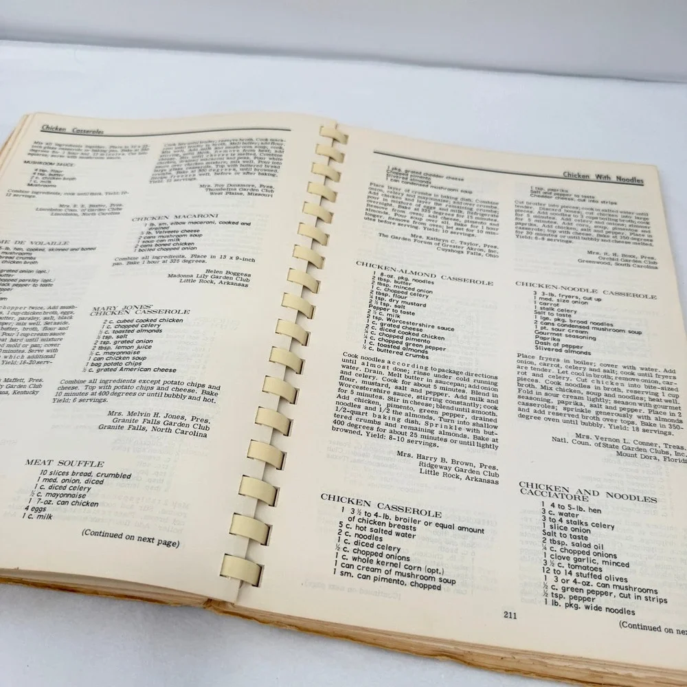 The Grange Cookbook‎ Casseroles Vintage 1969 Recipes Retro Spiral ACCEPTABLE